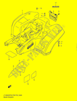 GARDE BOUE ARRIERE (MODEL L0) pour Suzuki KINGQUAD 500 2010