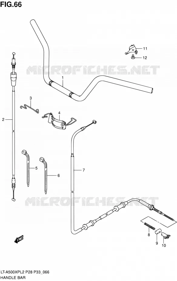 GUIDON Suzuki QUAD 500 KINGQUAD 2012  LT-A500XP L2/LT-A500XPZ L2 (P03,P28,P33)