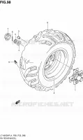 ROUE ARRIERE DROITE (LT A500XPL4 P28) pour Suzuki KINGQUAD 500 1992