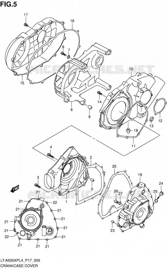 CARTER Suzuki QUAD 500 KINGQUAD 2014  LT-A500XP L4/LT-A500XPZ L4 (P17)
