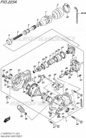 CARDAN   COUPLE CONIQUE (AVANT) pour Suzuki KINGQUAD 500 2016