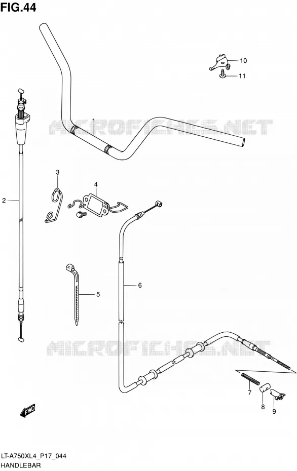 GUIDON Suzuki QUAD 750 KINGQUAD 2014  LT-A750X L4/LT-A750XZ L4 (P17)