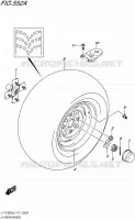 ROUE ARRIERE GAUCHE pour Suzuki KINGQUAD 750 2016