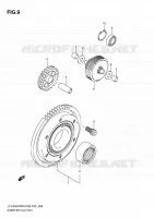 ROUE LIBRE DE DEMARREUR pour Suzuki KINGQUAD 750 2010
