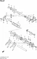 ENSEMBLE SELECTEUR DE VITESSES pour Suzuki KINGQUAD 750 2012