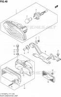 ENSEMBLE FEU ARRIERE (LT A750XPL3 P17) pour Suzuki KINGQUAD 750 2013
