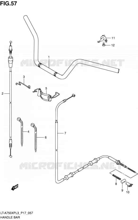 GUIDON Suzuki QUAD 750 KINGQUAD 2013  LT-A750XP L3/LT-A750XPZ L3 (P17,P24)