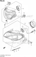 PHARE (LT A750XPZL4 P33) pour Suzuki KINGQUAD 750 2014