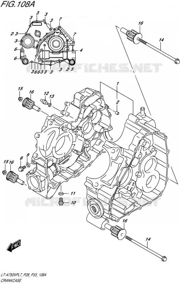 CARTER Suzuki QUAD 750 KINGQUAD 2017  LT-A750XP L7/LT-A750XPB L7 (P28,P33)