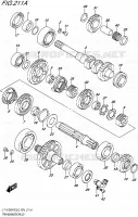 TRANSMISSION (2) pour Suzuki KINGQUAD 750 2016