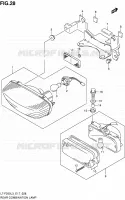 ENSEMBLE FEU ARRIERE (LT F250L3 E17) pour Suzuki OZARK 250 2013
