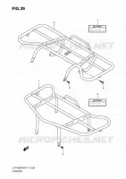 PORTE PAQUET (P17) pour Suzuki KINGQUAD 400 2010