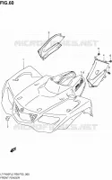GARDE BOUE AVANT (LT F400FZL2 P28) pour Suzuki KINGQUAD 400 2012