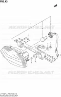 ENSEMBLE FEU ARRIERE (LT F400FL3 P33) pour Suzuki KINGQUAD 400 2013