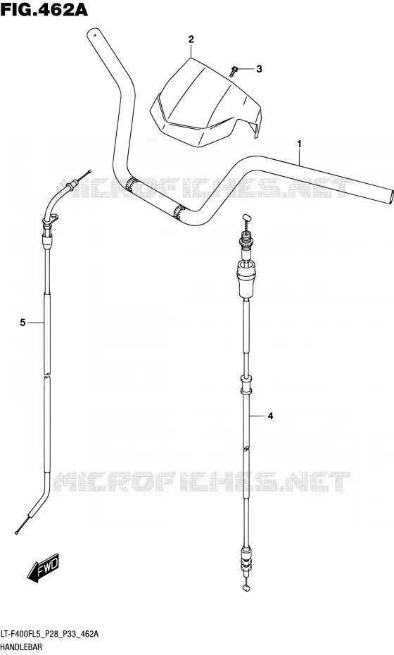 GUIDON Suzuki QUAD 400 KINGQUAD 2015  LT-F400F L5/LT-F400FZ L5 (P03,P28,P33)