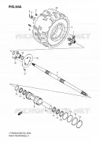 ROUE ARRIERE DROITE (MODEL K8/K9/L0) pour Suzuki QUADRACER 450 2010