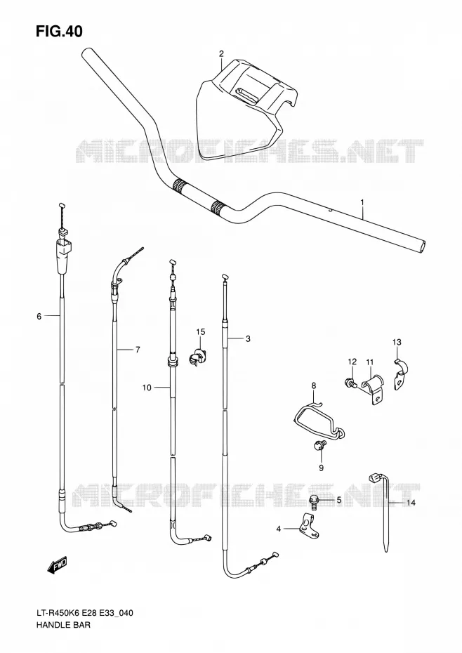 GUIDON Suzuki QUAD 450 QUADRACER 2010  LT-R450 L0/LT-R450Z L0 (E28,E33)