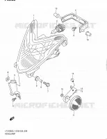 PHARE (LT Z400ZL1 E28) pour Suzuki QUADSPORT 400 2011