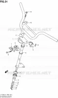 COLONNE DE DIRECTION pour Suzuki QUADSPORT 50 1992