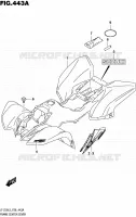CARENAGE CENTRAL pour Suzuki QUADSPORT 50 1992
