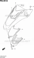 CARENAGE CENTRAL pour Suzuki QUADSPORT 50 1992