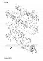 TRANSMISSION (1) pour Suzuki QUADSPORT 90 2010