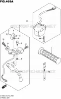 ENSEMBLE LEVIER   POIGNEE GAUCHE pour Suzuki QUADSPORT 90 2016
