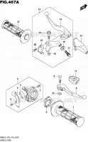 ENSEMBLE LEVIERS   POIGNEES pour Suzuki RM 85 1992