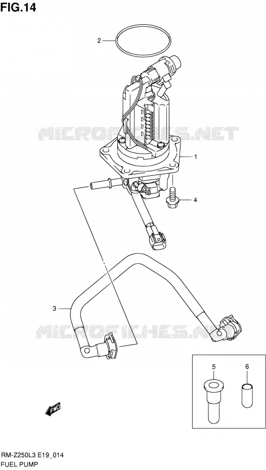 POMPE A ESSENCE Suzuki MOTO 250 RM-Z 2012  RM-Z250 L3 (E19)
