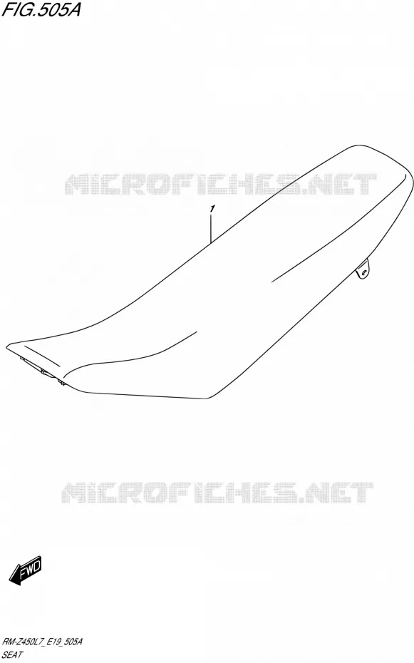 SELLE Suzuki MOTO 450 RM-Z 2017  RM-Z450 L7 (E19)