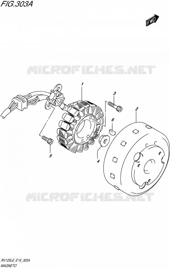 ALLUMAGE ROTOR - STATOR Suzuki MOTO 125 VAN-VAN 2016  RV125 L6 (E02)