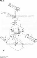ENSEMBLE LEVIERS   POIGNEES pour Suzuki GLADIUS 650 2014
