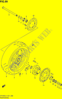 ROUE ARRIERE (SFV650L4 E21) pour Suzuki GLADIUS 650 2016