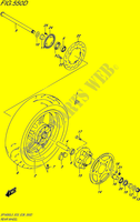 ROUE ARRIERE (SFV650AL5 E28) pour Suzuki GLADIUS 650 2015