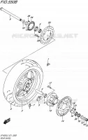 ROUE ARRIERE (SFV650AL5 E21) pour Suzuki GLADIUS 650 2015