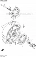 ROUE AVANT (SFV650UAL5 E21) pour Suzuki GLADIUS 650 2015