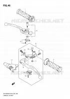 ENSEMBLE LEVIERS   POIGNEES pour Suzuki GLADIUS 650 2010