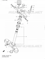COLONNE DE DIRECTION pour Suzuki GLADIUS 650 2011