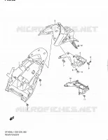 GARDE BOUE ARRIERE pour Suzuki GLADIUS 650 2011