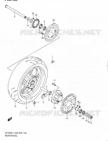 ROUE ARRIERE (SFV650AL1 E28) pour Suzuki GLADIUS 650 2011