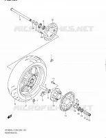 ROUE ARRIERE (SFV650L1 E03) pour Suzuki GLADIUS 650 2011