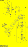 MAITRE CYLINDRE ARRIERE (SFV650L4 E28) pour Suzuki GLADIUS 650 2014