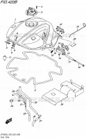 RESERVOIR D'ESSENCE (SFV650L5 E28) pour Suzuki GLADIUS 650 2015