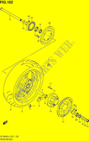 ROUE ARRIERE (SFV650UAL4 E21) pour Suzuki GLADIUS 650 2014