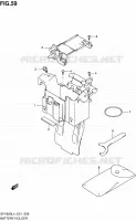 BAC A BATTERIE   OUTILS (SFV650L4 E21) pour Suzuki GLADIUS 650 2014