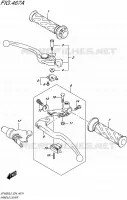ENSEMBLE LEVIERS   POIGNEES pour Suzuki GLADIUS 650 2015