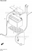 BATTERIE (SV650L7 E03) pour Suzuki SV 650 2017