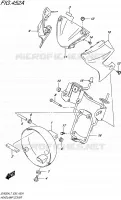 SUPPORT   CARENAGES DE PHARE pour Suzuki SV 650 2017