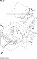 BOL DE PHARE (SV650/A) pour Suzuki SV-S 650 2010