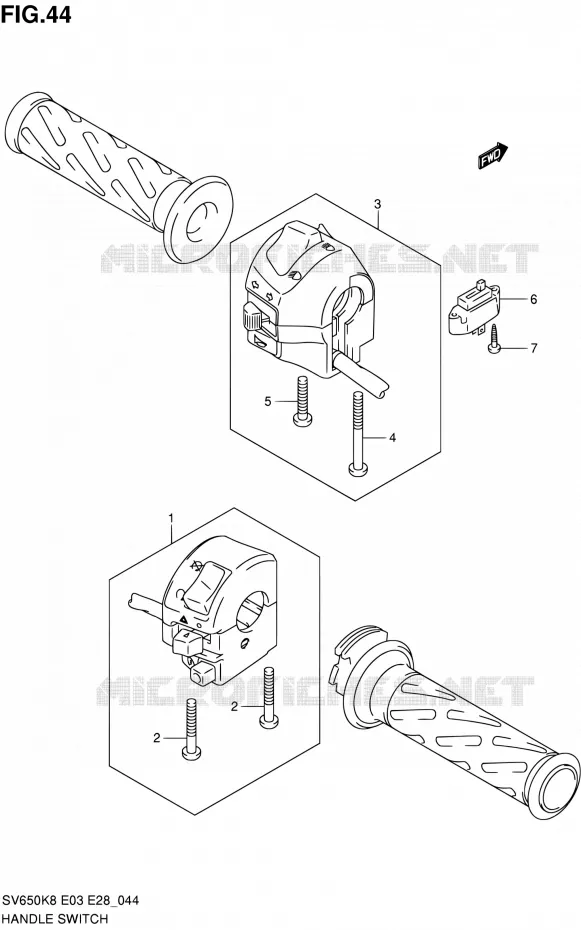 COMMODOS (SV650SK8/SK9/SAK8/SAK9) Suzuki MOTO 650 SV-S 2010  SV650S L0 (E03,E28,E33)